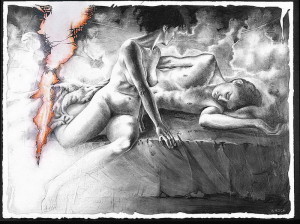 "Lilith Leaving Adam" by Lilian Broca