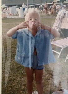 A kid (not me) at the actual Skyline Club in the 1960s